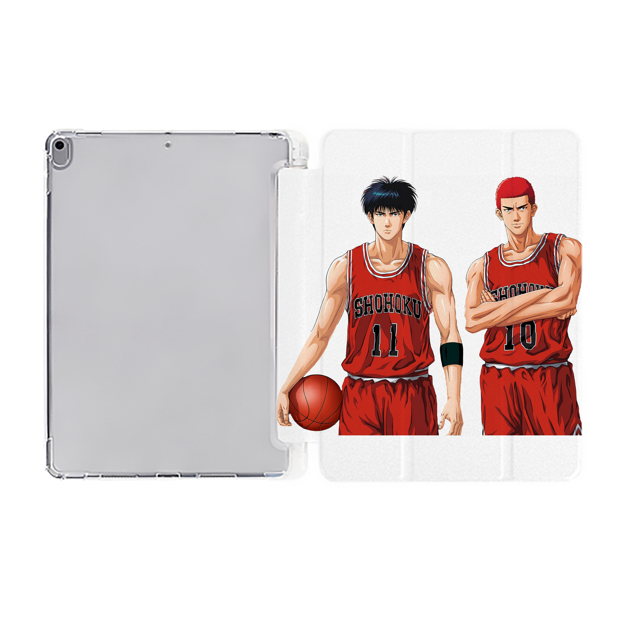 （画像用） SLAM DUNK／スラムダンク IPad ケース ペン収納付き 三つ折りスタンド PUレザー×シリコン 対応機種9.5/10.5/10.9インチ